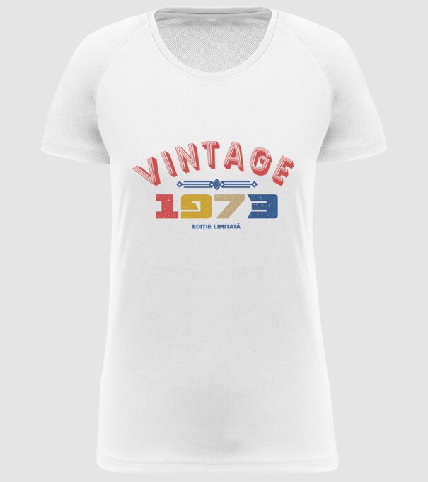 1973 Ediție limitată model alb pe tricou