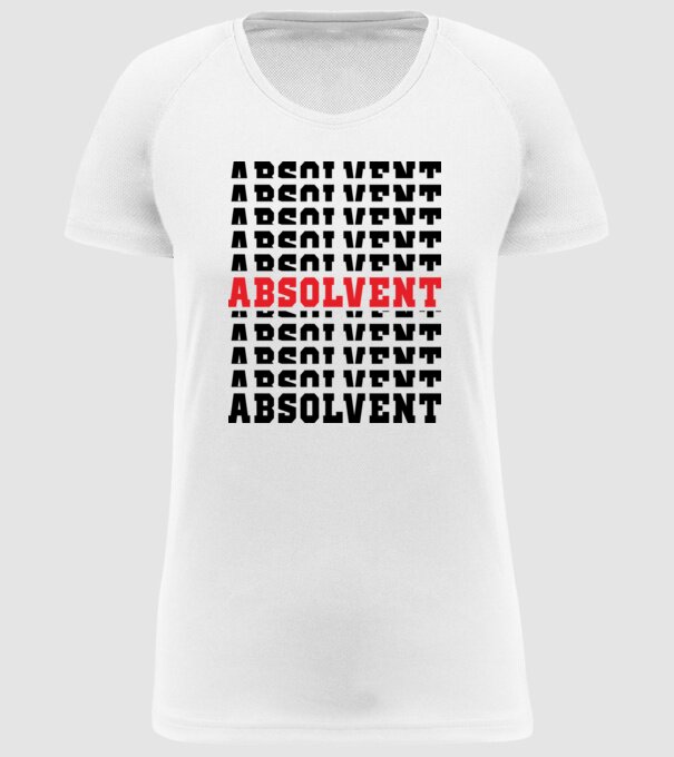 absolvent 2022 model alb pe tricou