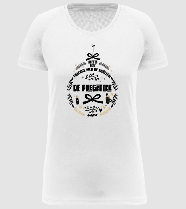 acesta este tricoul meu de Crăciun_de pregătire model alb pe tricou