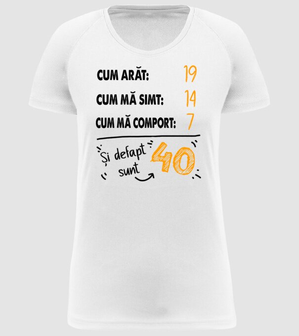 Aspect, senzație, comportament 40 Alb model alb pe tricou