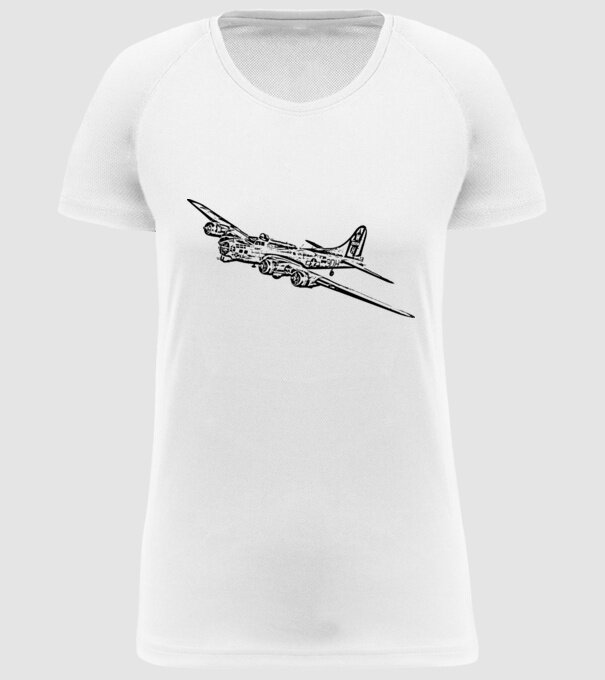 Avioane model alb pe tricou