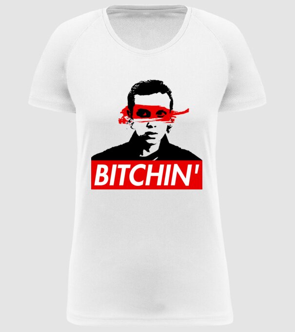 bitchin eleven model alb pe tricou