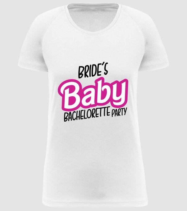 Bride Barbies baby model alb pe tricou