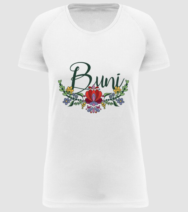 Buni model alb pe tricou