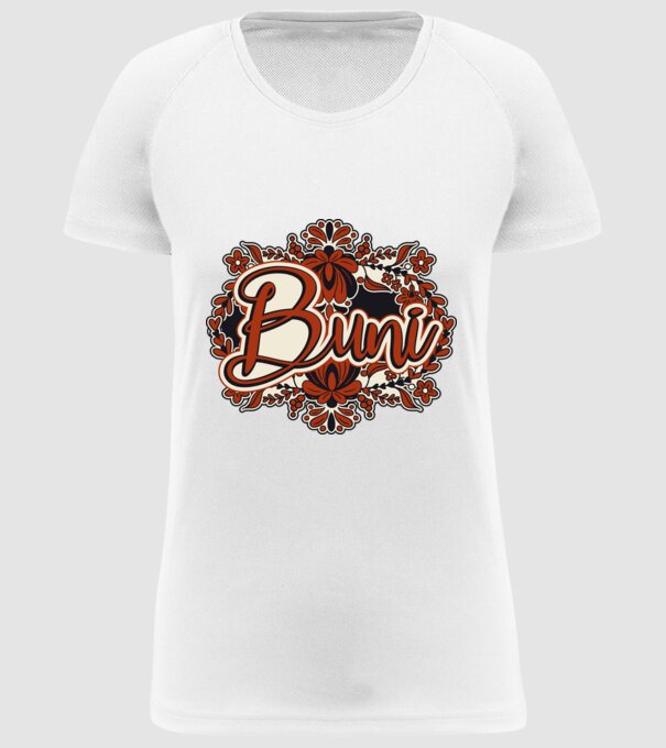 Buni model alb pe tricou