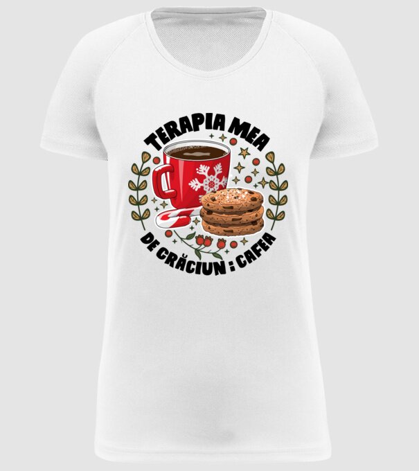 Cană de cafea de Crăciun  model alb pe tricou