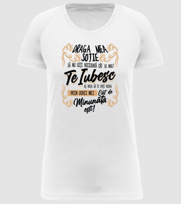 Cât de minunată ești model alb pe tricou