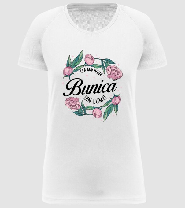 Cea mai bună bunică din lume! model alb pe tricou