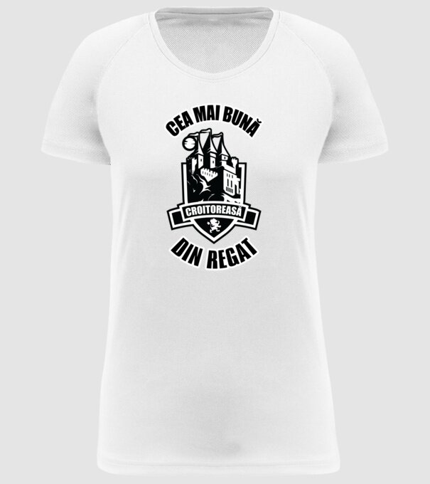 Cea mai bună croitoreasă din regat model alb pe tricou