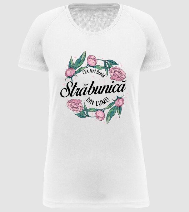 Cea mai bună străbunică din lume! model alb pe tricou