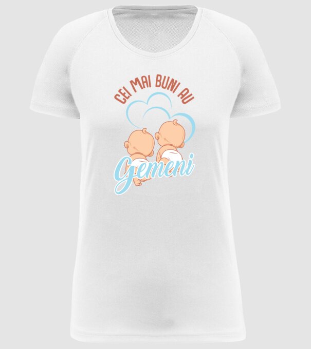Cei mai buni au gemeni model alb pe tricou