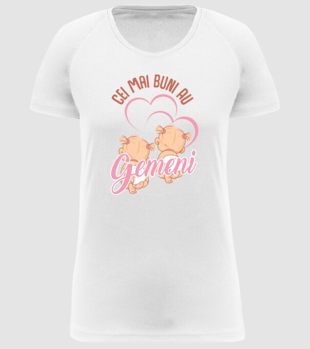 Cei mai buni au gemeni model alb pe tricou