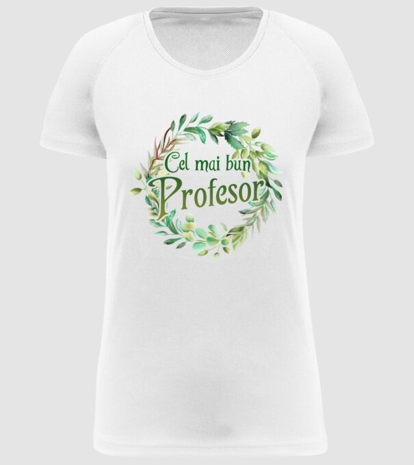 Cel mai bun profesor model alb pe tricou