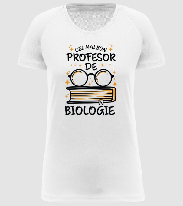 Cel mai profesor biologie model alb pe tricou