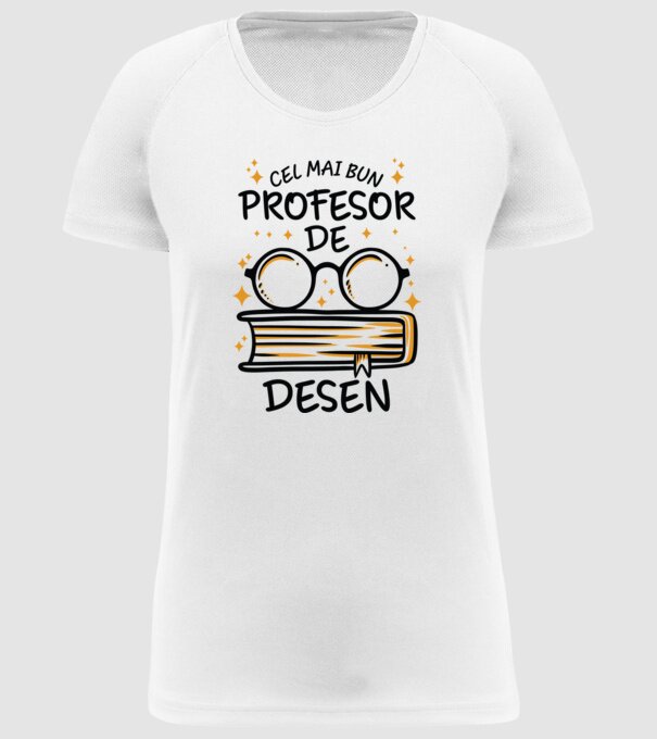 Cel mai profesor de desen model alb pe tricou