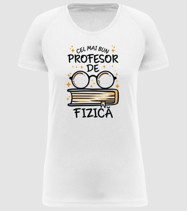 Cel mai profesor fizică model alb pe tricou