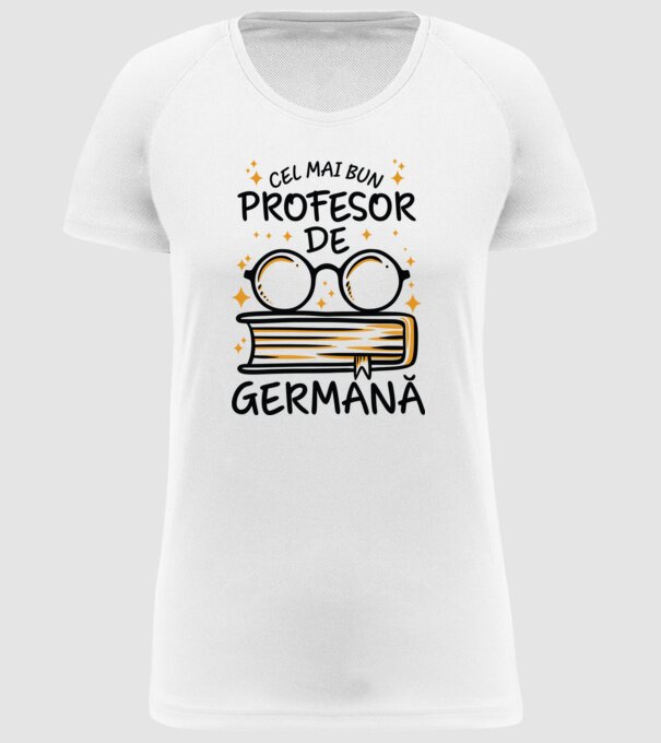 Cel mai profesor germană model alb pe tricou