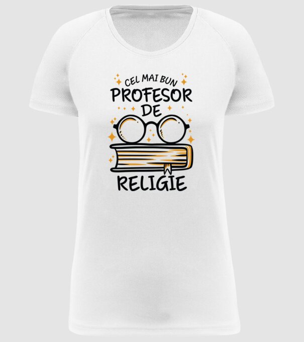 Cel mai profesor religie model alb pe tricou