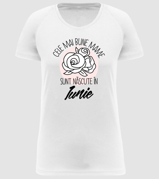 Cele mai bune mame sunt născute în Iunie model alb pe tricou