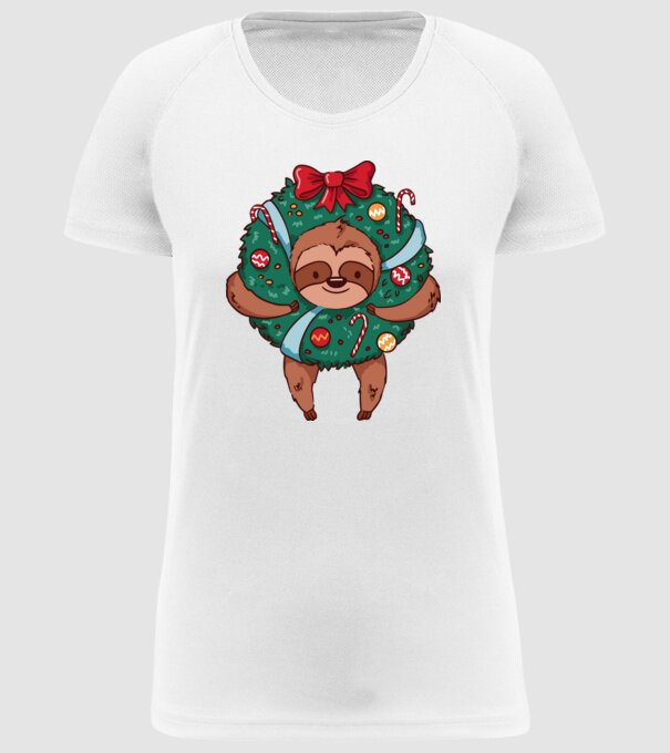 Christmas model alb pe tricou