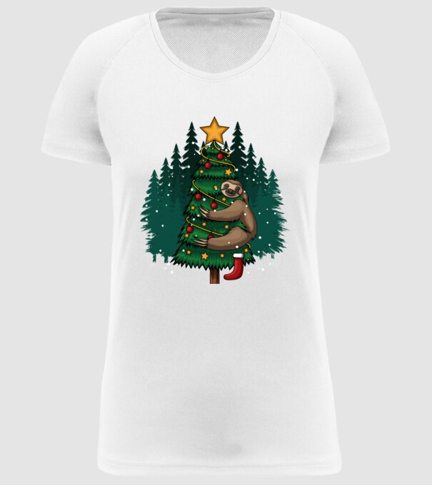 Christmas model alb pe tricou