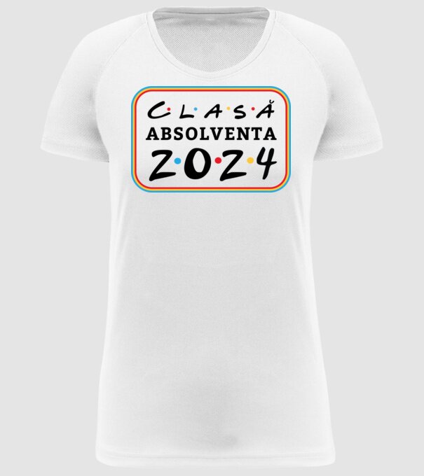 Clasă absolventă friends model alb pe tricou