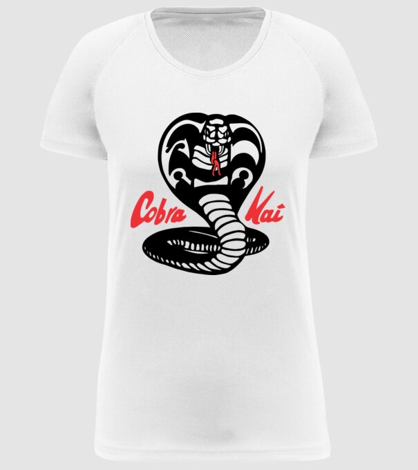 cobra kai classic logo model alb pe tricou