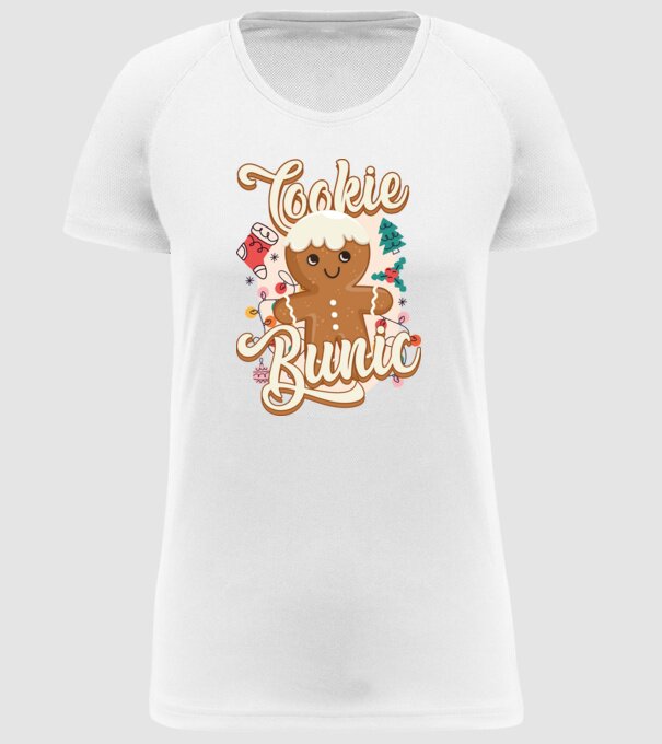 Cookie bunic model alb pe tricou