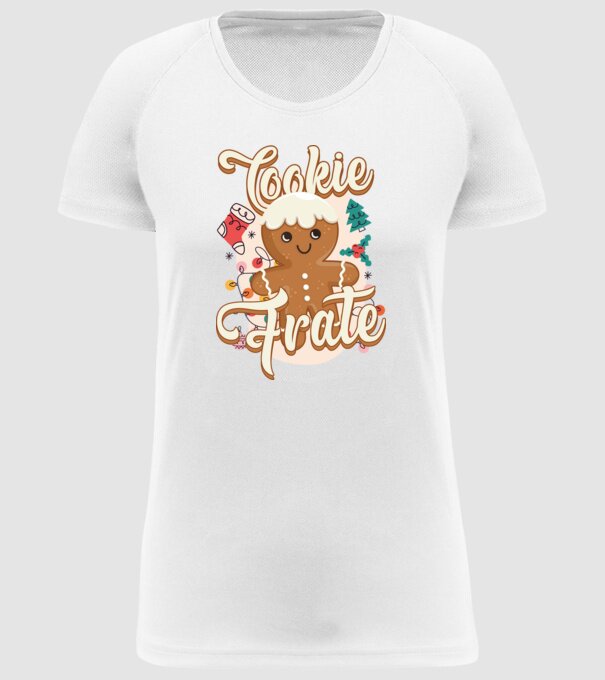 Cookie frate model alb pe tricou