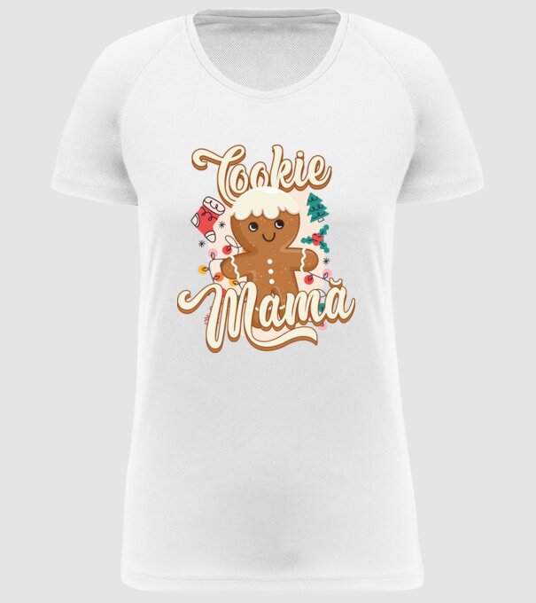 Cookie mamă model alb pe tricou