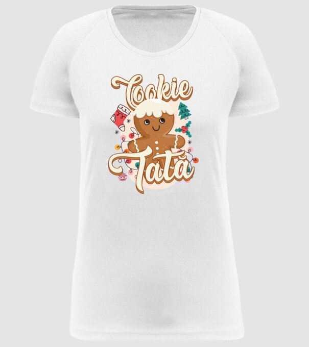 Cookie tată model alb pe tricou