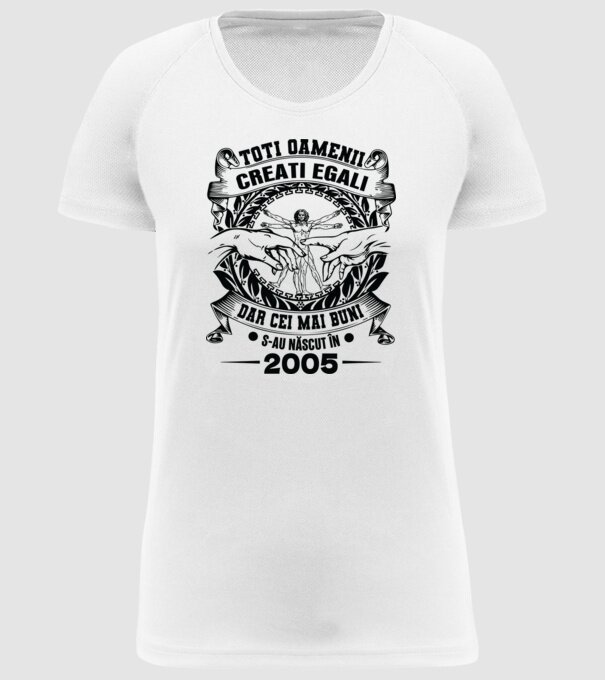 Da Vinci 20 2005 model alb pe tricou