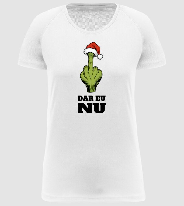 Dar eu NU alb model alb pe tricou