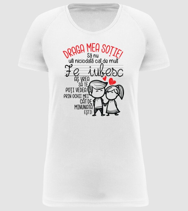 dragul meu soț javitott2411 model alb pe tricou