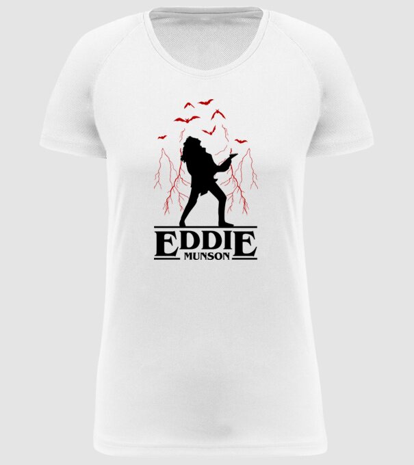 eddie munson stranger things model alb pe tricou
