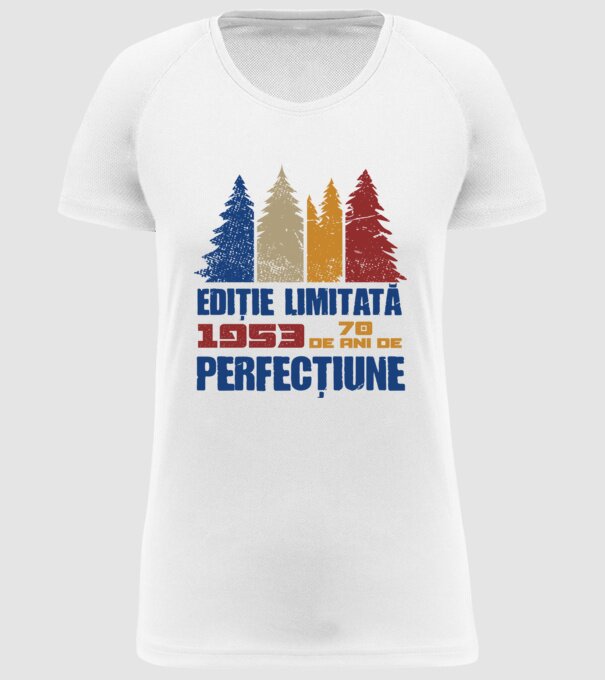 Ediție limitată 1953 - 70 de ani de perfecțiune model alb pe tricou