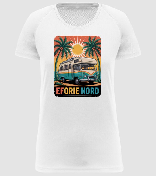 Eforie Nord model alb pe tricou