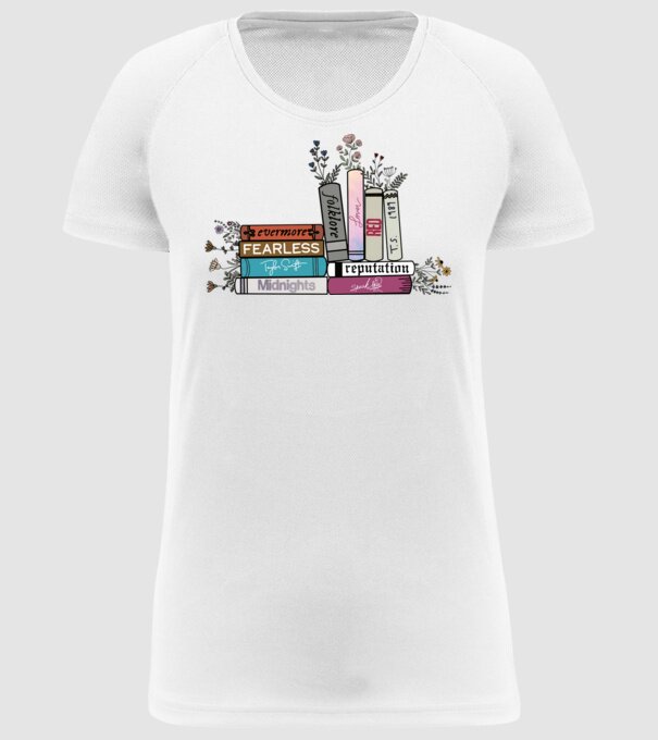 Eras tour books color 2 model alb pe tricou