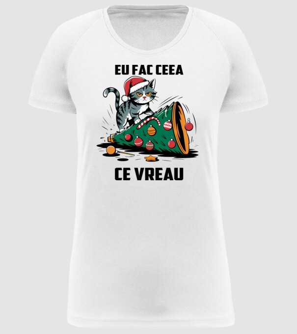 Eu fac ceea ce vreau Alb model alb pe tricou