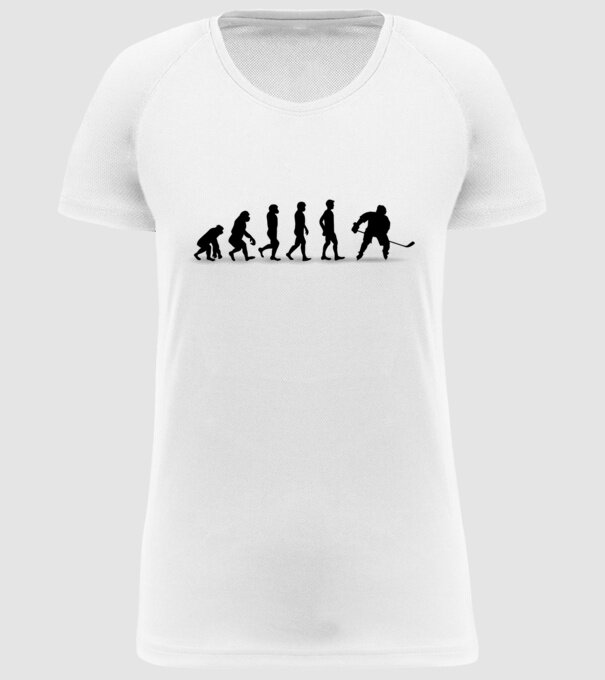 Evolution Hockey model alb pe tricou