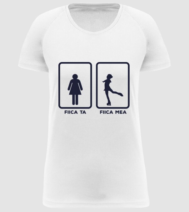 fiica ta - fiica mea model alb pe tricou