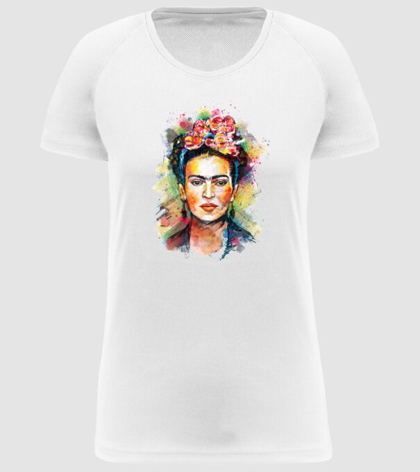 Frida Kahlo model alb pe tricou