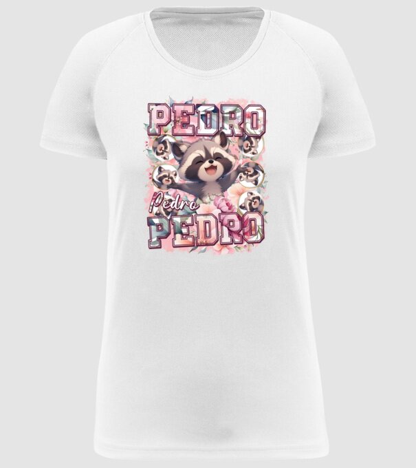 Girly Pedro model alb pe tricou