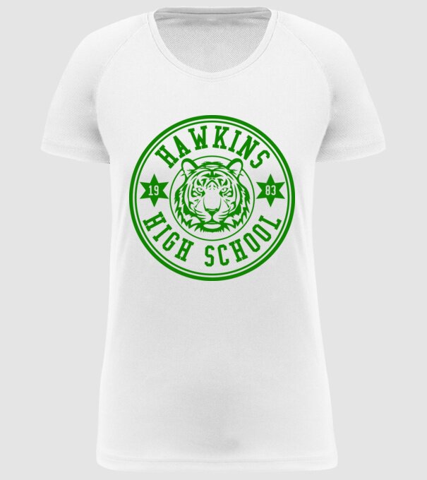 hawkins high school model alb pe tricou
