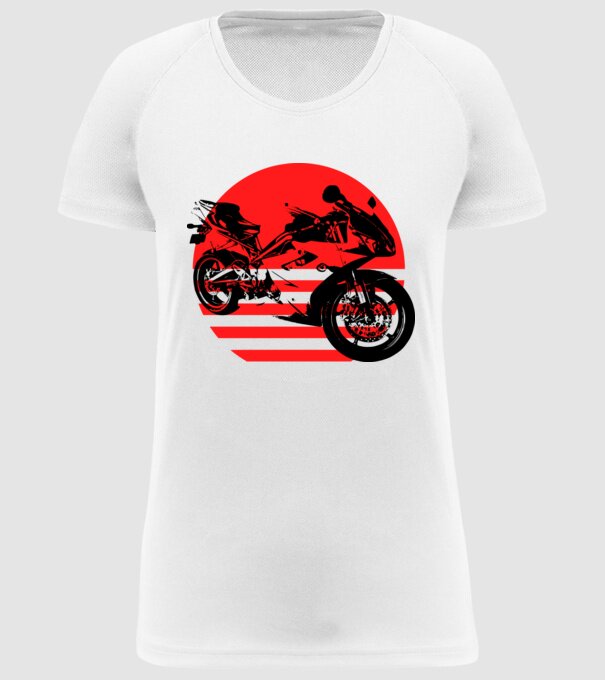 Katana model alb pe tricou