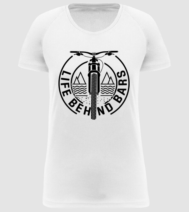 Life behind bars model alb pe tricou