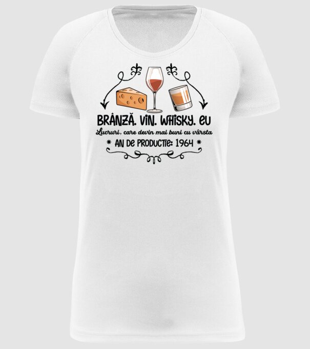 Lucruri, care devin mai buni cu vârsta 1964 60 de ani model alb pe tricou