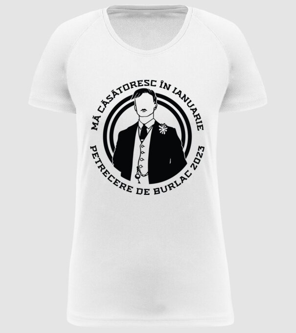 mă căsătoresc în ianuarie model alb pe tricou