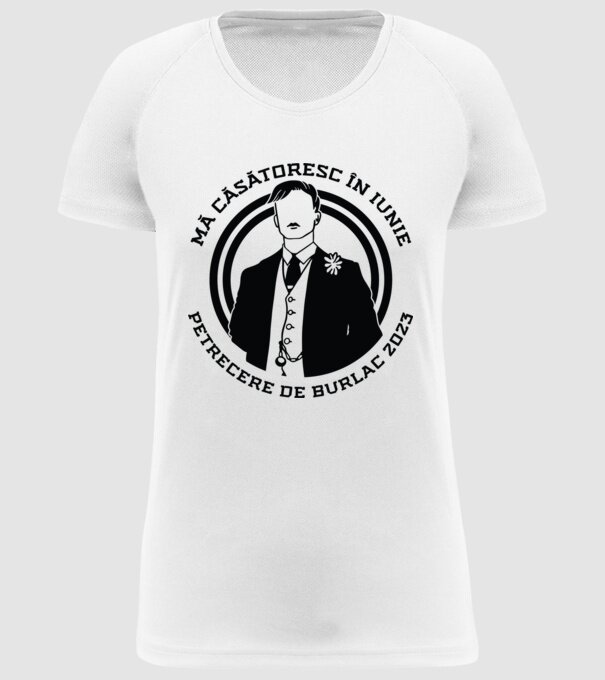 mă căsătoresc în iunie - petrecere de burlac model alb pe tricou