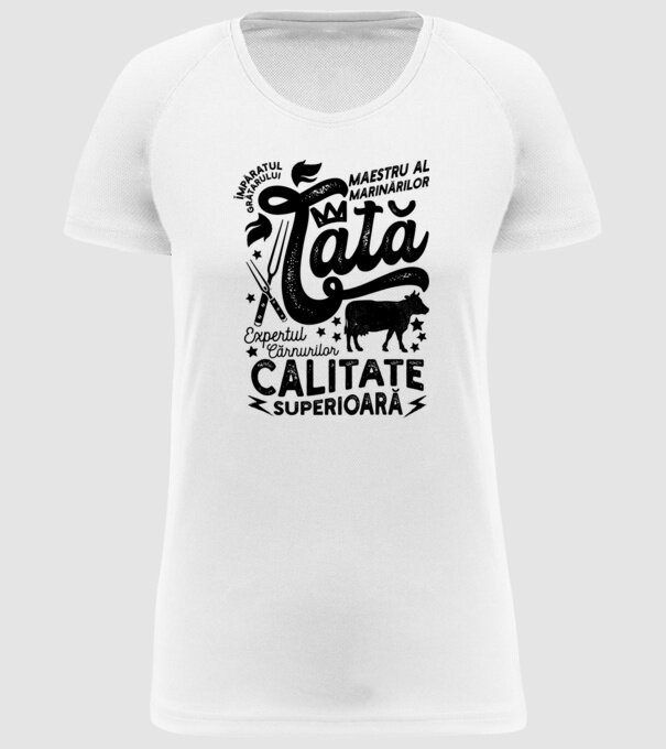 Împăratul grătarului, maestru al marinărilor, expertul cărnurilor - tată - Calitate superioară model alb pe tricou